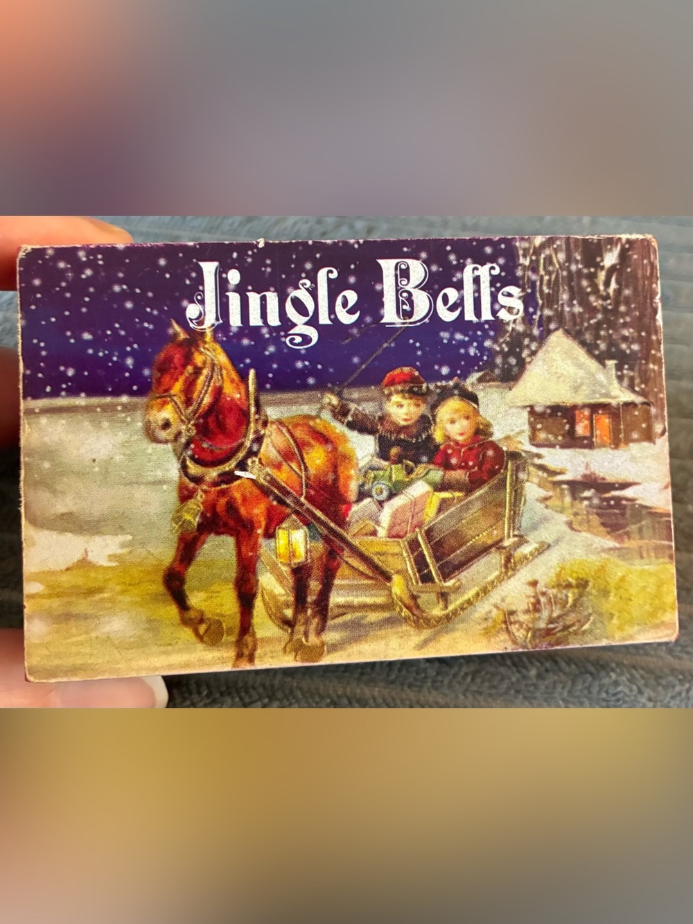 VTG Mr Christmas Jingle Bells Holiday Sleigh Matchbox Melodies Collectible Box